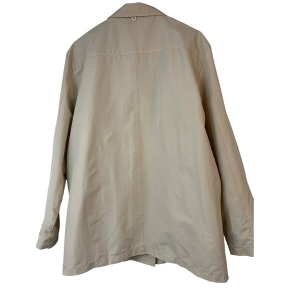 Tudor Court Womens Beige Snap Button Jacket M Lightweight Coat Polyester RA10045 - Picture 7 of 8